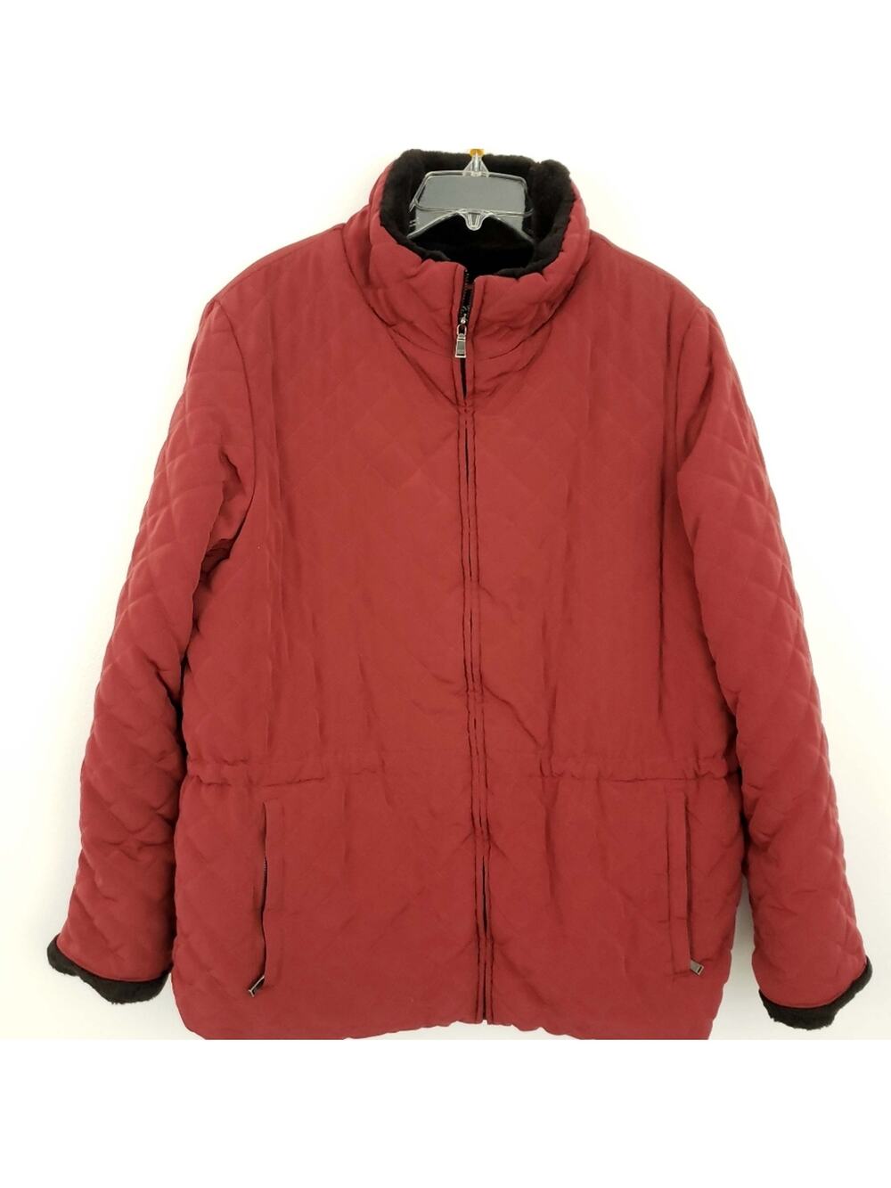 Marc New York Red Winter Coat Quilted Thermolite Plus Insulation Est. Medium